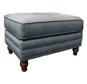 Fusion 2823 Traditional Ottoman 2823 Bates Charcoal Ottoman