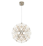 Bethel Satin Nickel LED Chandelier in Stainless Steel