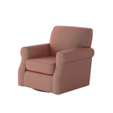 Fusion 602S-C Transitional Swivel Chair 602S-C Bella Geordia Clay Swivel Chair