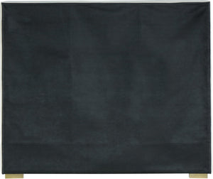 Nora Velvet / Engineered Wood / Metal / Foam Contemporary Cream Velvet Full Bed - 60" W x 76.4" D x 57" H