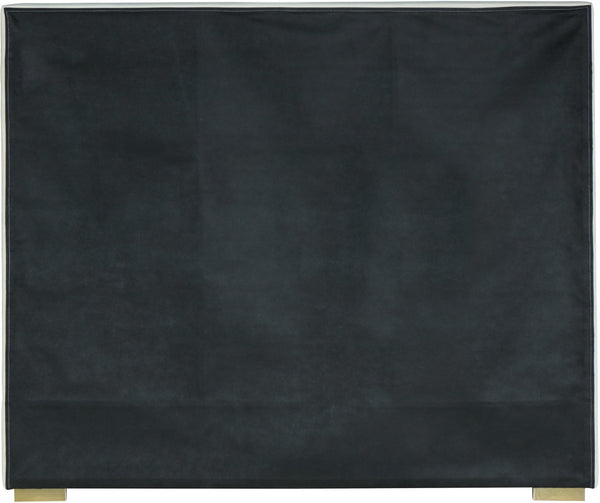 Nora Velvet / Engineered Wood / Metal / Foam Contemporary Cream Velvet Full Bed - 60" W x 76.4" D x 57" H