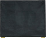 Nora Velvet / Engineered Wood / Metal / Foam Contemporary Grey Velvet Full Bed - 60" W x 76.4" D x 57" H