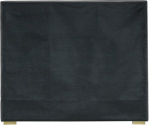 Nora Velvet / Engineered Wood / Metal / Foam Contemporary Grey Velvet Queen Bed - 66" W x 81.9" D x 57" H