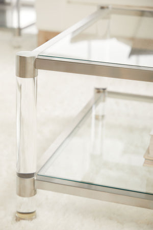 Essentials for Living Traditions Nouveau Coffee Table 6073.BSTL/CLR