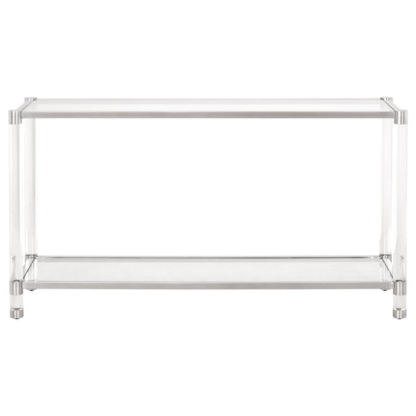 Essentials for Living Traditions Nouveau Console Table 6075.BSTL/CLR
