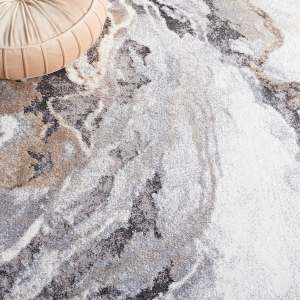 Safavieh Opal 410 Power Loomed Modern Rug Ivory / Grey 9' x 12'