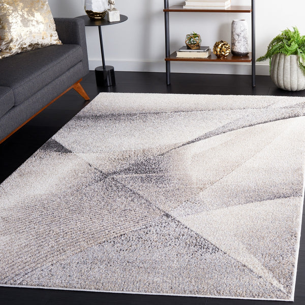 Safavieh Opal 412 Power Loomed Modern Rug Grey / Ivory 9' x 12'