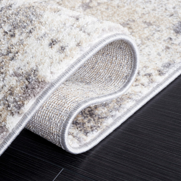 Safavieh Opal 414 Power Loomed Modern Rug Ivory / Grey 9' x 12'