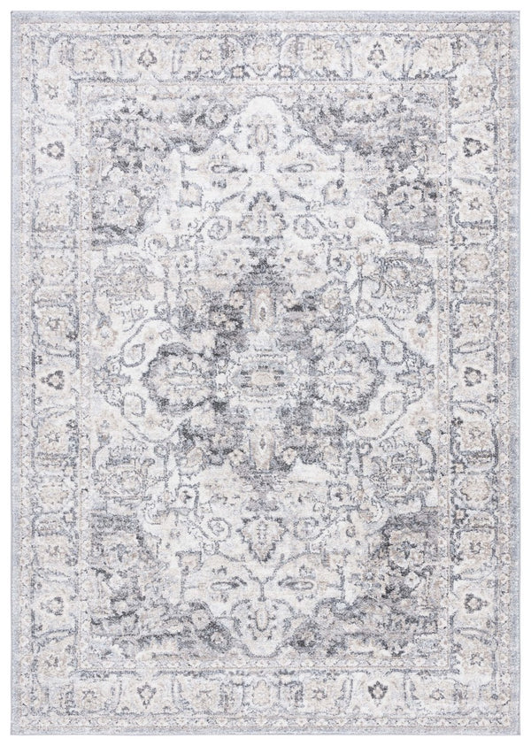 Safavieh Opal 470 Power Loomed Traditional Rug Grey / Ivory 9' x 12'