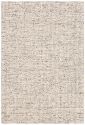 Chandra Rugs Oasis 80% Wool + 20% Cotton Hand-Woven Contemporary Rug White/Grey 9' x 13'