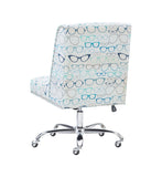 Draper Office Chair, Glasses Print