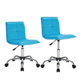 Bristol Quilted Office Chair, Blue