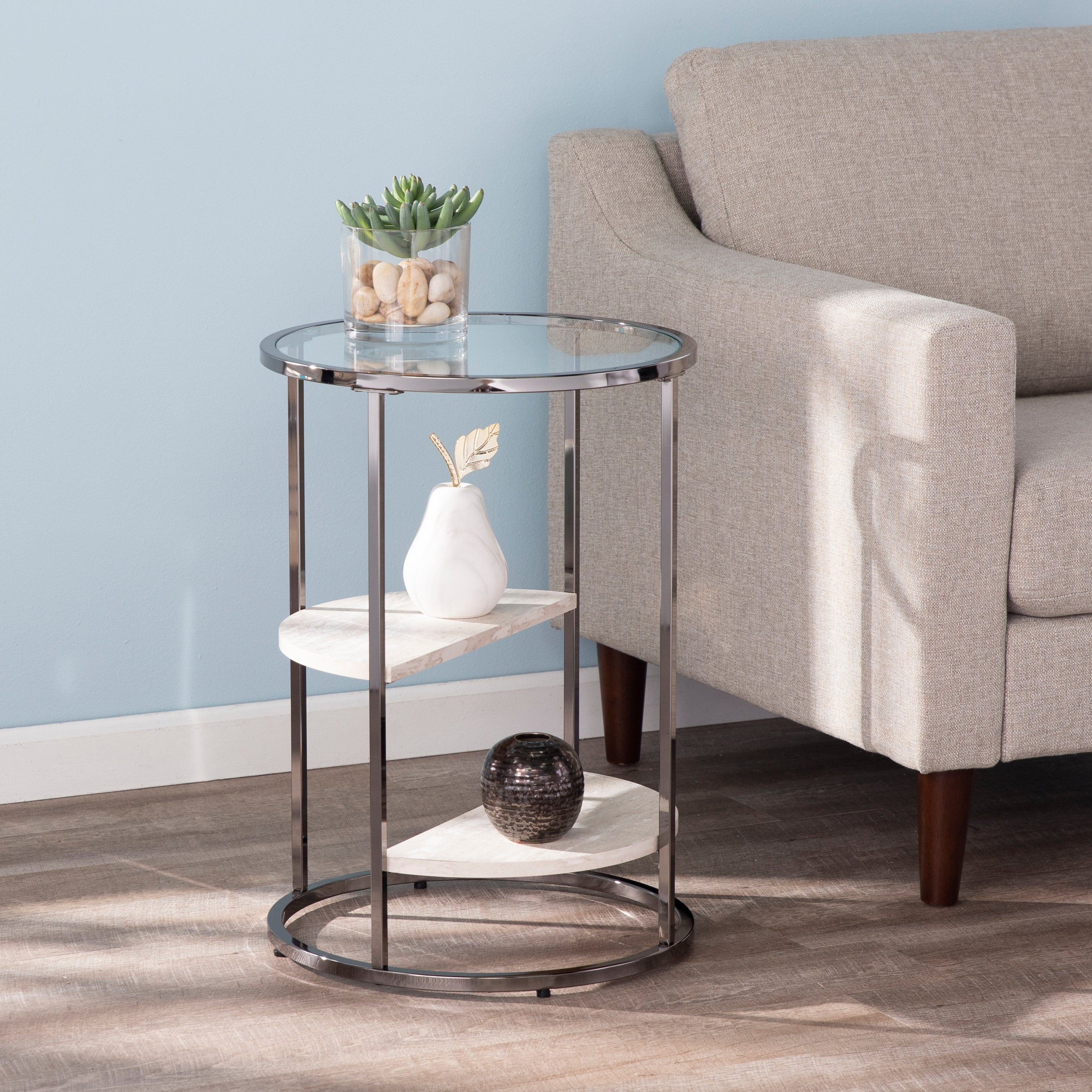 Ledermore Round Side Table - Thumbnail 2