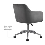 Imogen QUILTED OFFICE CHAIR GREY