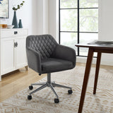 Imogen QUILTED OFFICE CHAIR GREY