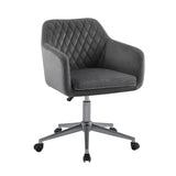 Imogen QUILTED OFFICE CHAIR GREY