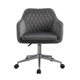 Imogen QUILTED OFFICE CHAIR GREY