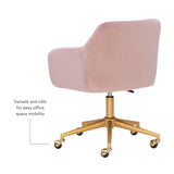 Imogen QUILTED OFFICE CHAIR PINK