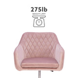 Imogen QUILTED OFFICE CHAIR PINK