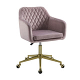 Imogen QUILTED OFFICE CHAIR PINK