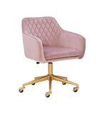 Imogen QUILTED OFFICE CHAIR PINK