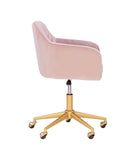 Imogen QUILTED OFFICE CHAIR PINK