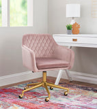 Imogen QUILTED OFFICE CHAIR PINK