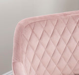 Imogen QUILTED OFFICE CHAIR PINK