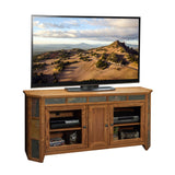 Traditional Golden Oak TV Stand for TV's up to 65 Inches, Fully Assembled