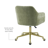 Imogen Quilted Office Chair Green