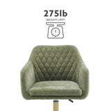 Imogen Quilted Office Chair Green