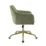 Imogen Quilted Office Chair Green