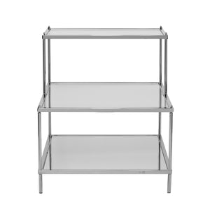 Sei Furniture Knox Glam Mirrored Accent Table Chrome Oc5205