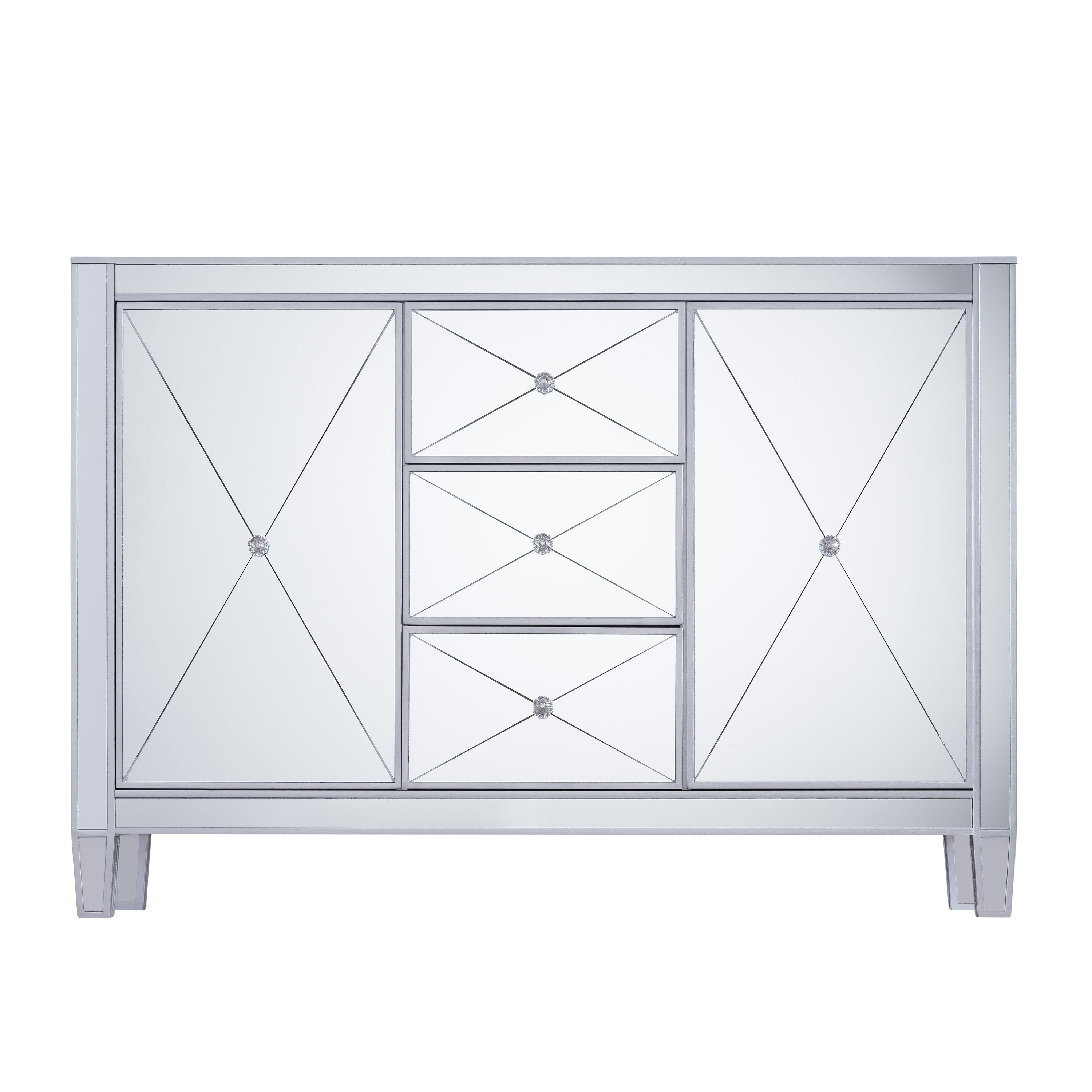 Mirage 3-Drawer Mirrored Cabinet - Thumbnail 2