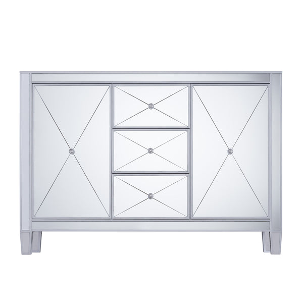 Sei Furniture Mirage 3 Drawer Mirrored Cabinet Oc9150