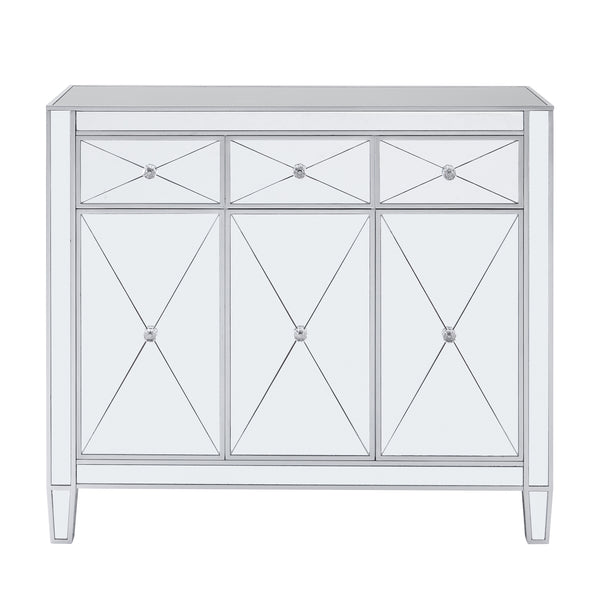 Sei Furniture Mirage 3 Door Mirrored Cabinet Oc9151