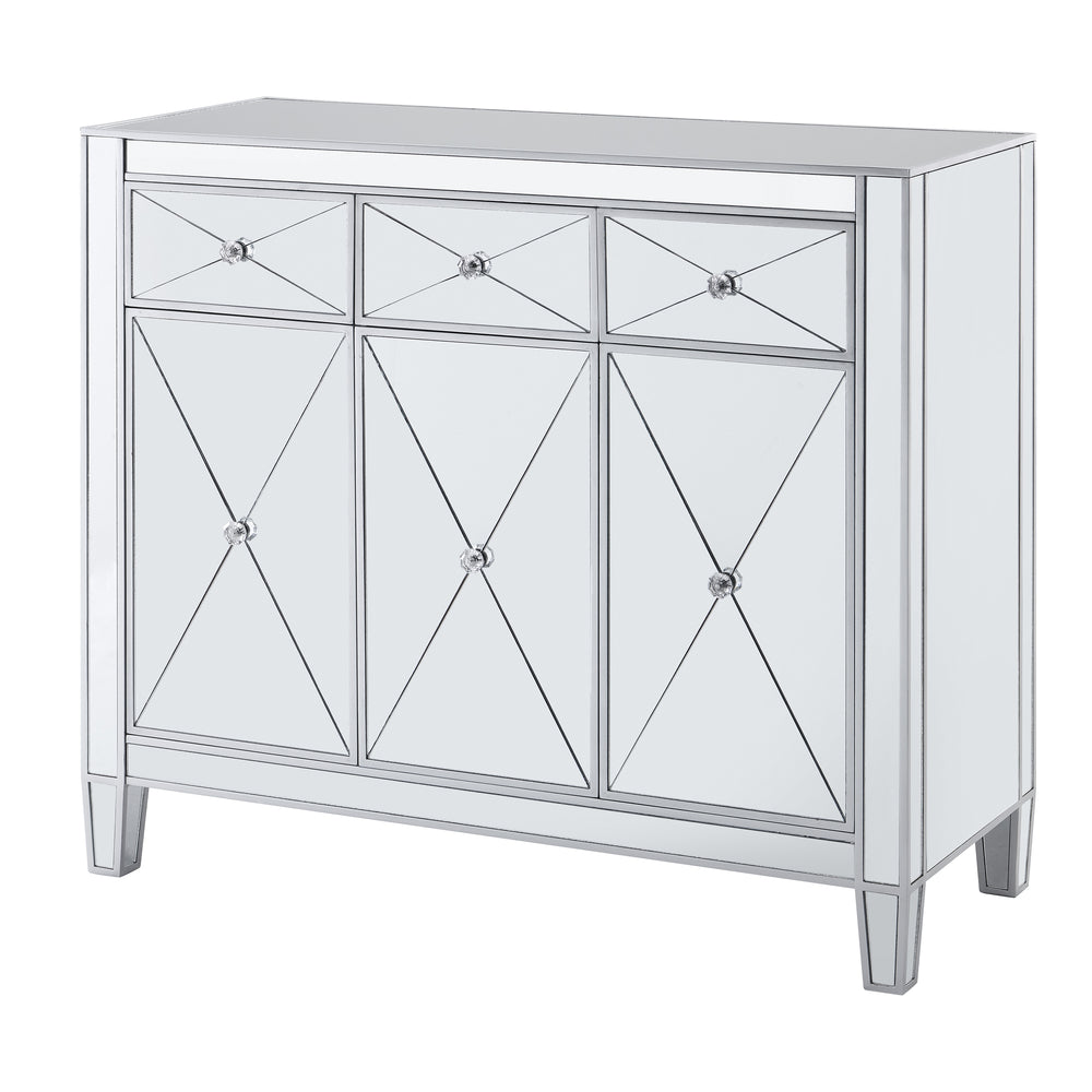 Sei Furniture Mirage 3 Door Mirrored Cabinet Oc9151