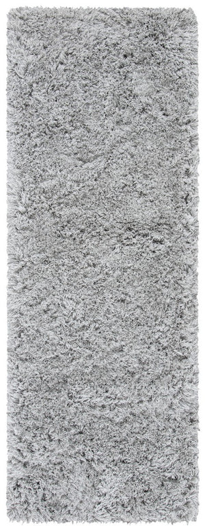 Ocean Shag 120 Shag & Flokati Tufted 100% Polyester Pile Rug Silver