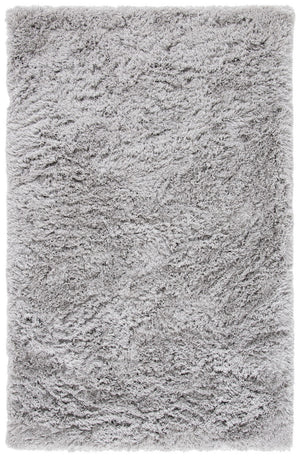 Ocean Shag 120 Shag & Flokati Tufted 100% Polyester Pile Rug Silver