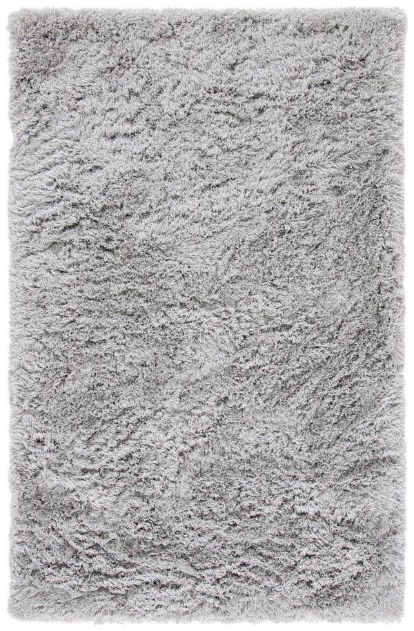 Ocean Shag 120 Shag & Flokati Tufted 100% Polyester Pile Rug Silver