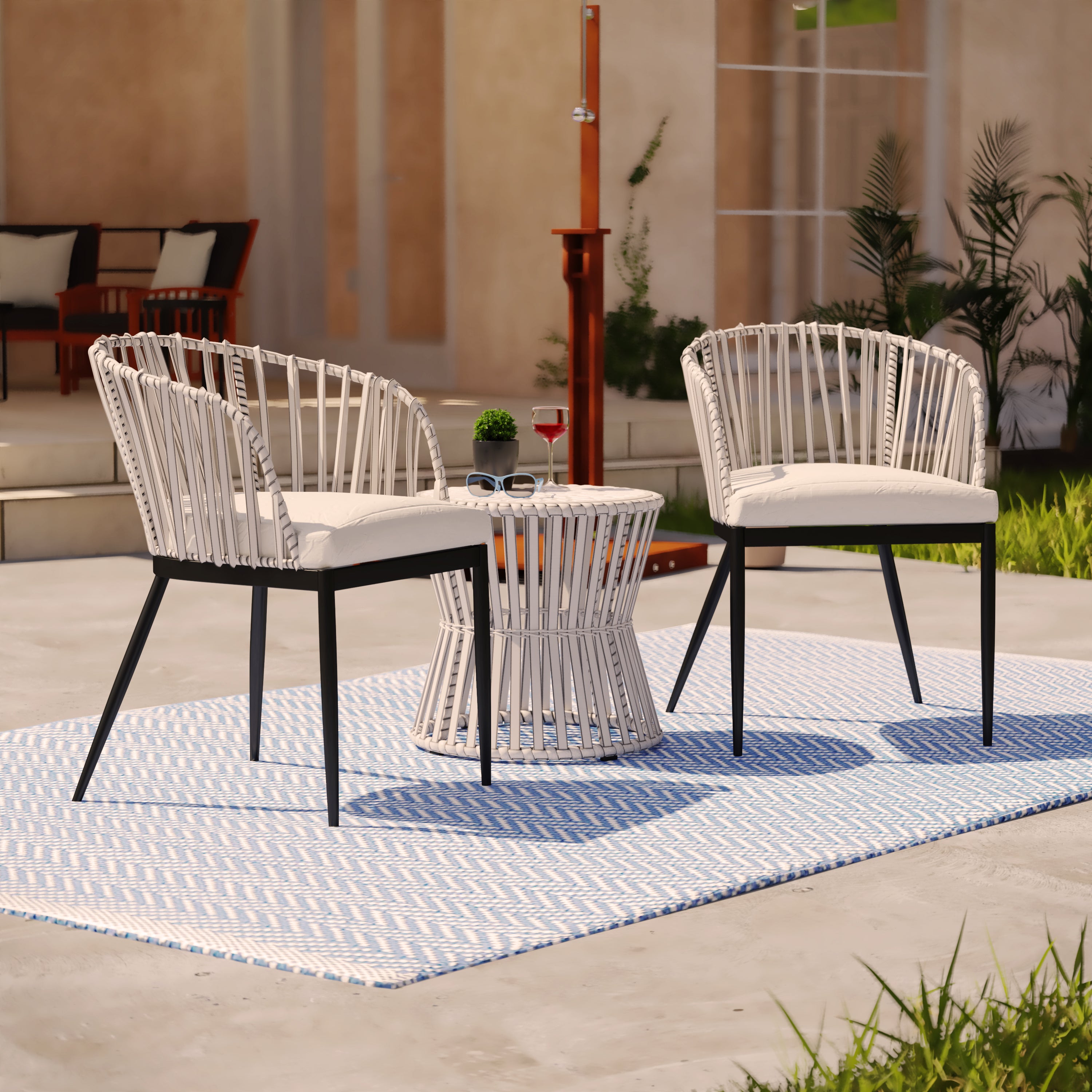 SEI Furniture Melilani Outdoor Chairs - Thumbnail 4