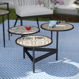 Sei Furniture Lorengo Outdoor 3 Tier Cocktail Table Od1129100