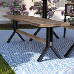 Sei Furniture Standlake Slatted Outdoor Bench Od1132326