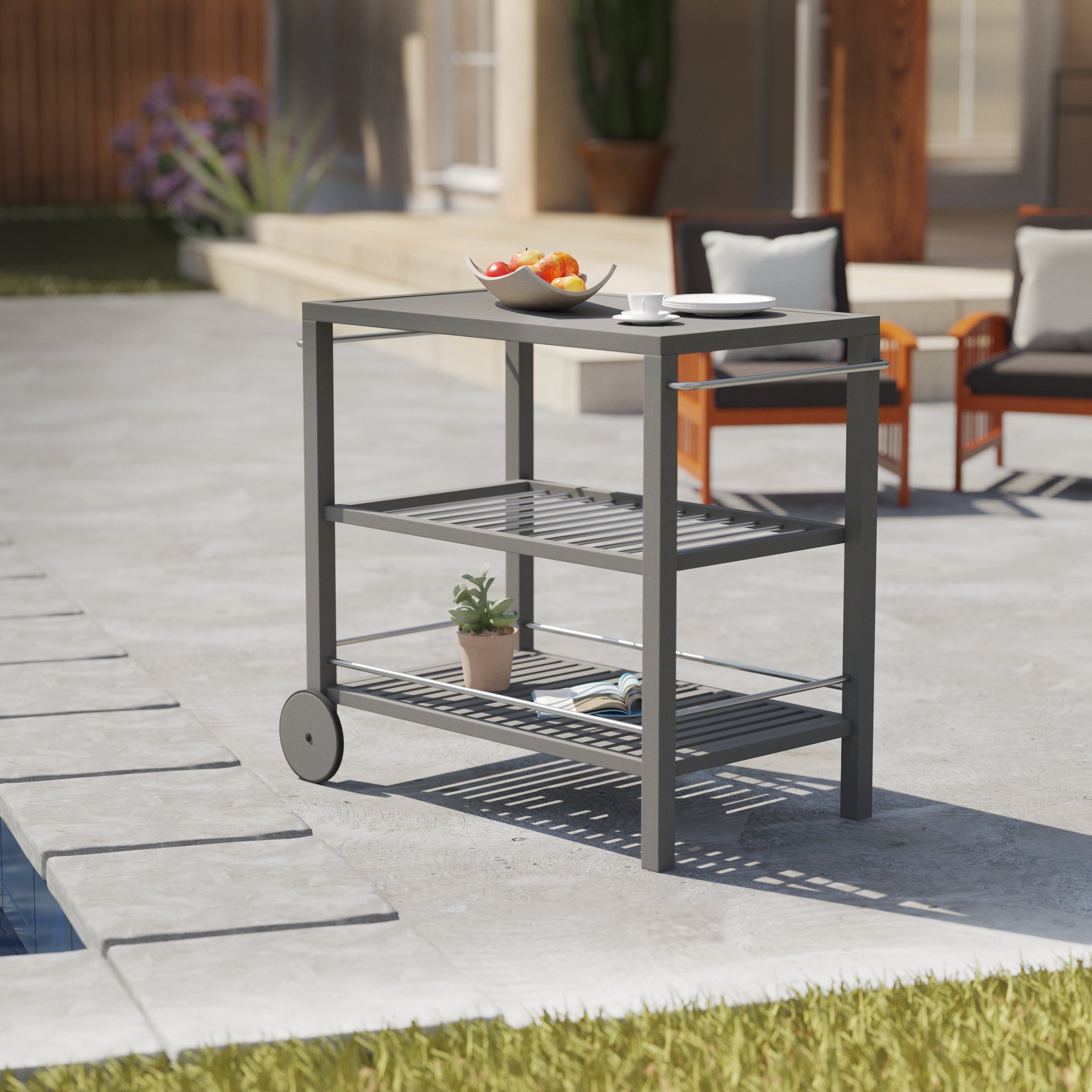 Bajarno Outdoor Bar Cart - Thumbnail 3