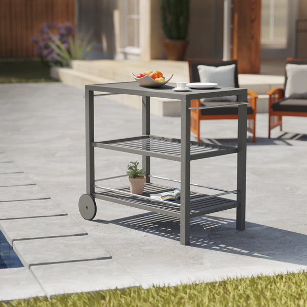 Sei Furniture Bajarno Outdoor Bar Cart Od4388