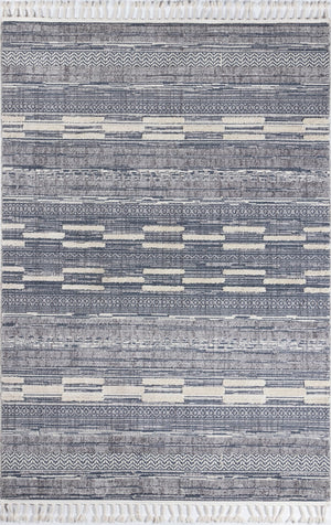 Momeni Odessa ODE-1 Machine Made Contemporary Geometric Indoor Area Rug Blue 8'6" x 12'6" ODESSODE-1BLU86C6