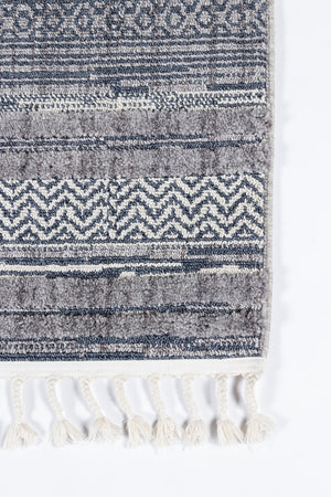 Momeni Odessa ODE-1 Machine Made Contemporary Geometric Indoor Area Rug Blue 8'6" x 12'6" ODESSODE-1BLU86C6