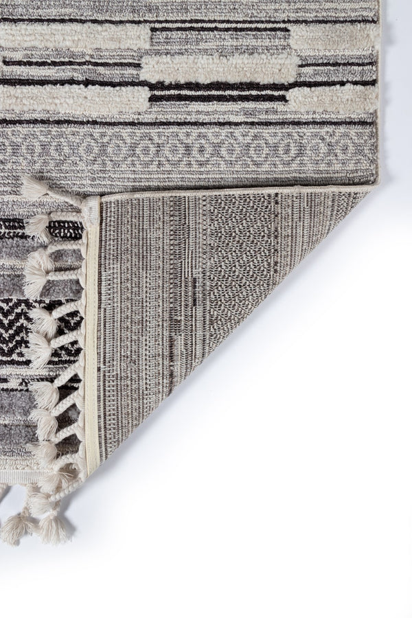 Momeni Odessa ODE-1 Machine Made Contemporary Geometric Indoor Area Rug Grey 8'6" x 12'6" ODESSODE-1GRY86C6