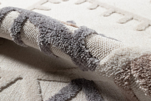 Momeni Odessa ODE-4 Machine Made Contemporary Geometric Indoor Area Rug Ivory 8'6" x 12'6" ODESSODE-4IVY86C6