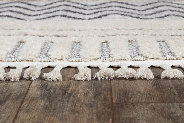 Momeni Odessa ODE-5 Machine Made Contemporary Geometric Indoor Area Rug Grey 8'6" x 12'6" ODESSODE-5GRY86C6